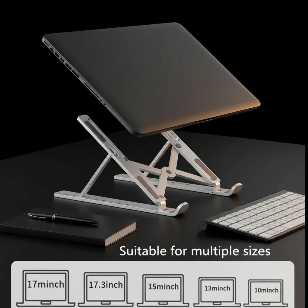 Foldable Laptop Stand Pro | Adjustable Desk Mount